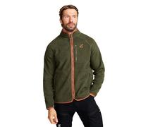 RevolutionRace Canyon Full-Zip Pile Fleece pour Homme, Veste Polaire d'extérieur Parfaite pour la Randonnée, Forest Night/Rusty Orange, XL