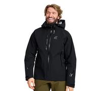 RevolutionRace Cyclone 3L Shell Jacket pour Homme, Veste Imperméable avec Réflecteurs Recco pour la Randonnée, Black, XXL