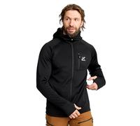 RevolutionRace Evolution Stretch Fleece Hoodie pour Homme, Sweat à Capuche Zippé pour la Randonnée et les Activités de Plein Air, Black, M