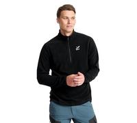 RevolutionRace Hiker Half-Zip Fleece pour Homme, Polaire léger et extensible à demi-zip, Black, S