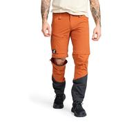 RevolutionRace Range Pro Stretch T Zip-Off Pants pour Homme, Pantalon de Randonnée Convertible pour Les Activités en Plein Air, Teracotta Brown/Anthracite, M