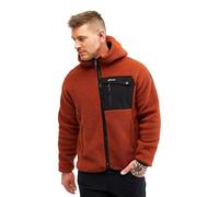 RevolutionRace Sherpa Hoodie pour Homme, Veste Polaire D'extérieur Parfaite pour la Randonnée et les Aventures en Plein Air, Rusty Orange, L