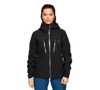 RevolutionRace Silence Proshell 3L Jacket, Veste pour Femme, Veste Ventilée et Imperméable pour la randonnée et Autres activités de Plein air, Black/Anthracite 3.0, S