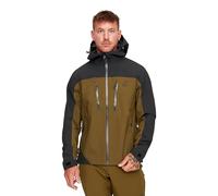 RevolutionRace Silence Proshell 3L Jacket, Veste pour homme, veste ventilée et imperméable pour la randonnée et les Autres activités de Plein air, Dark Olive/Moonless Night 3.0, S