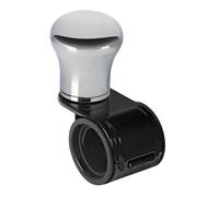 Revolve, pommeau de volant en aluminium chromé, support noir