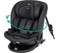 Revolvefix 360 I-Size, Siège Auto Pivotant 360, 0-12 Ans, 40-150 Cm, Siège Auto Isofix, Top Tether, Rotation 360, 6 Positions Inclinaison, 12 Positions Appui-Tête, Full Black