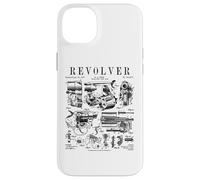 Revolver Pistolet de Poing tournant, Style Vintage, imprimé Brevet Coque pour iPhone 14 Plus