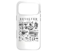 Revolver Pistolet de Poing tournant, Style Vintage, imprimé Brevet Coque pour iPhone 17 Pro Max