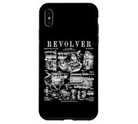 Revolver Pistolet de Poing tournant, Style Vintage, imprimé Brevet Coque pour iPhone XS Max