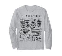 Revolver Pistolet de Poing tournant, Style Vintage, imprimé Brevet Manche Longue
