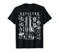 Revolver Sixgun Pistolet de poing vintage T-Shirt