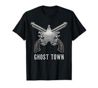 Revolvers Western Ghost Town Vintage Cowboy Outlaw T-Shirt