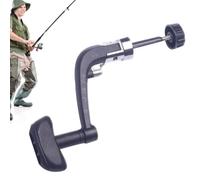 Revolving Reel Handle Grip - Universal Mechanical Crank, Aluminium Alloy Turning Arm, Strength Power Knob Attachment | Rustproof Metal Modification Piece, Small Medium Fishing Line Wheel Hardware Unit