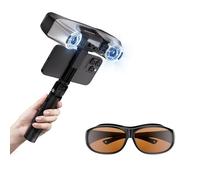 Revopoint MetroY Pro Scanner 3D & Lunettes de Sécurité Laser Pack, 5 Modes de Scan, Précision jusqu'à 0,01mm, Scanner Portable à Laser Bleu Industriel, Prévisualisation en Temps Réel