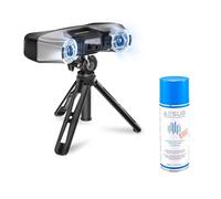 Revopoint MetroY Pro Scanner 3D & Spray de Numérisation 3D Pack, 5 Modes de Scan, Précision jusqu'à 0,01mm, Scanner Portable à Laser Bleu Industriel, Prévisualisation en Temps Réel