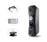 Revopoint Pop 4 Scanner 3D Pack Standard & Kit de Lunettes de Protection Laser & 28 Blocs marqueurs 3D & Plateau tournant Double axe