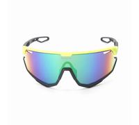 Revoray X3 Lunettes de soleil de cyclisme avec verre monobloc en PC haute définition et antichoc, monture légère en TR90, protection UV400, et design aérodynamique - Vert