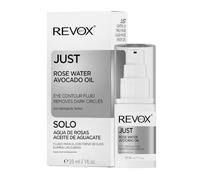 REVOX B77 - Fluide Contour des Yeux Just Rose Water & Avocado Oil, 30 ml, Hydrate, Réduit Cernes, Poches et Rides, Apaise la Peau et Améliore l’Élasticité, Regard Visiblement Plus Frais