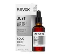 REVOX B77 - Just Aha 30% + Bha 4%, 30 ml, Peeling Chimique Visage, Sérum Exfoliant, Élimine Les Cellules Mortes, Nettoie Les Pores, Améliore La Texture Et Unifie Le Teint, Teint Lisse Et Éclatant