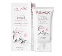 REVOX B77 - Masque Visage Routine Japonaise 3 Minutes Ultra Hydratant, 30 ml, Masque Intensif aux Algues Wakamé, Argile Rose et Fleur de Cerisier, Nourrit, Adoucit et Revitalise la Peau