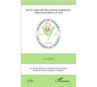 Revue Africaine Des Sciences Juridiques N° 2/2015