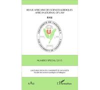 Revue Africaine Des Sciences Juridiques - Numéro Spécial 2015