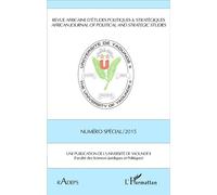 Revue Africaine D'études Politiques & Stratégiques N° Spécial/2015