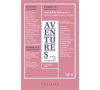 Revue Aventures n°4 Automne 2025 - Collectif - Gallimard - broché - Revue