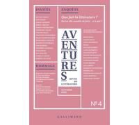 Revue Aventures n°4 (automne 2025) - Collectifs - Editions gallimard - ebook (ePub) - Revue