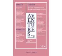 Revue Aventures n°4 Automne 2025 - Collectif - Gallimard - broché - Revue