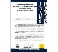 Revue Camerounaise de Droit et de Science Politique (Janus 2) Cameroonian Review of Law and Political Science - Collectif - Dianoia - broché - Revue