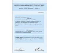 Revue congolaise de droit des affaires N° 5 Janvier février mars 2011 - Collectif - L'harmattan - broché - Revue