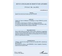 Revue congolaise de droit et des affaires 8 - Collectif - L'harmattan - broché - Revue