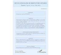 Revue congolaise de droit et des affaires (janvier/février/mars 2012) - Inès Féviliyé - L'harmattan - broché - Revue