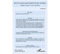 Revue congolaise de droit et des affaires (janvier/février/mars 2012) - Inès Féviliyé - L'harmattan - broché - Revue
