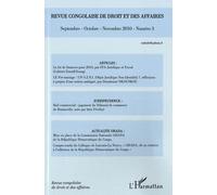 Revue Congolaise De Droit Et Des Affaires N° 3, Septembre-Octo