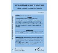 Revue congolaise de droit et des affaires N° 4 Octobre - novembre - décembre 2010 - Collectif - L'harmattan - broché - Revue