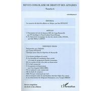 Revue Congolaise De Droit Et Des Affaires N° 6, Avril-Mai-Juin