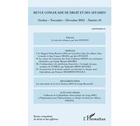Revue Congolaise De Droit Et Des Affaires - Octobre - Novembre - Décembre 2012