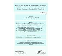 Revue congolaise de droit et des affaires Octobre - novembre - décembre 2012 - Inès Féviliyé - L'harmattan - broché - Revue