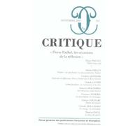 Revue critique 702 Tome 702 - Pierre Pachet - Minuit - broché - Revue
