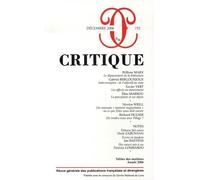 Revue critique 715 Tome 715 - Collectif - Minuit - broché - Revue