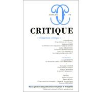 Revue critique 778 - Collectif - Minuit - broché - Revue