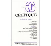 Revue critique 799 Numéro 799 - Collectif - Minuit - broché - Revue