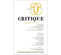 Revue critique 809 - Collectif - Minuit - broché - Revue