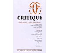 Revue critique 815 Quand l'écriture s'expose Michel Leiris