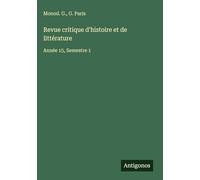 Revue critique d'histoire et de littérature: Année 15, Semestre 1
