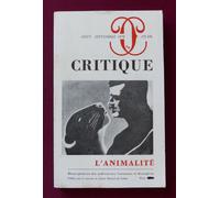 Revue Critique N.375 - Animalité