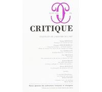 Revue Critique, numéro 586. Stratégie, histoire de l'art