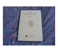 Revue D¿Histoire Des Textes. Tome Xx ¿ 1990. Tables I (1971) ¿ Xix (1989)